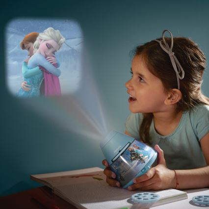 Philips 71769/08/16 - Dětský projektor DISNEY FROZEN LED/0,1W/3xAA