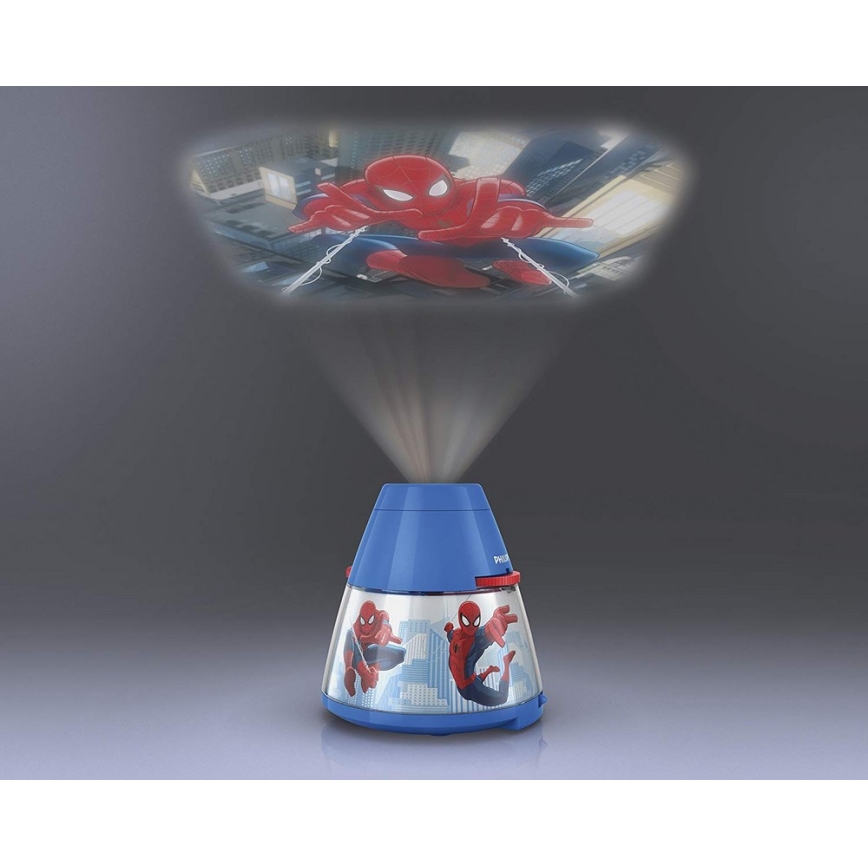 Philips 71769/40/16 - Dětský projektor DISNEY SPIDER-MAN 1xLED/0,1W