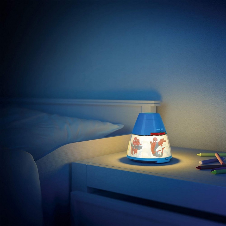 Philips 71769/40/16 - Dětský projektor DISNEY SPIDER-MAN 1xLED/0,1W