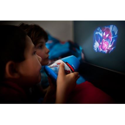 Philips 71769/40/16 - Dětský projektor DISNEY SPIDER-MAN 1xLED/0,1W