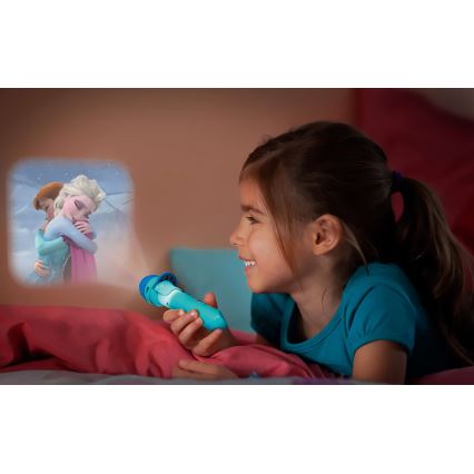 Philips 71788/08/16 - LED Dětská baterka a projektor DISNEY FROZEN LED/3xLR44