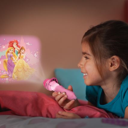 Philips 71788/28/16 - LED Dětská baterka a projektor DISNEY PRINCESS LED/3xLR44