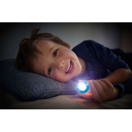 Philips 71788/53/16 - LED dětská lampa PLANES 1xLED/3xLR44 projektor