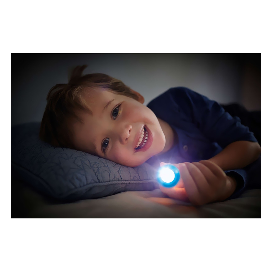 Philips 71788/53/16 - LED dětská lampa PLANES 1xLED/3xLR44 projektor