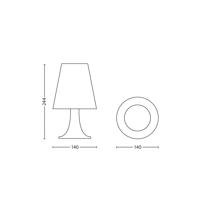 Philips 71795/31/16 - Dětská stolní lampa DISNEY MINNIE MOUSE LED/2,3W/230V