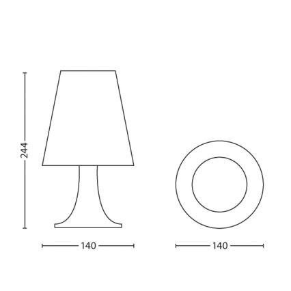 Philips 71795/34/16 - Dětská stolní lampa DISNEY WINNIE THE POOH LED/2,3W/230V