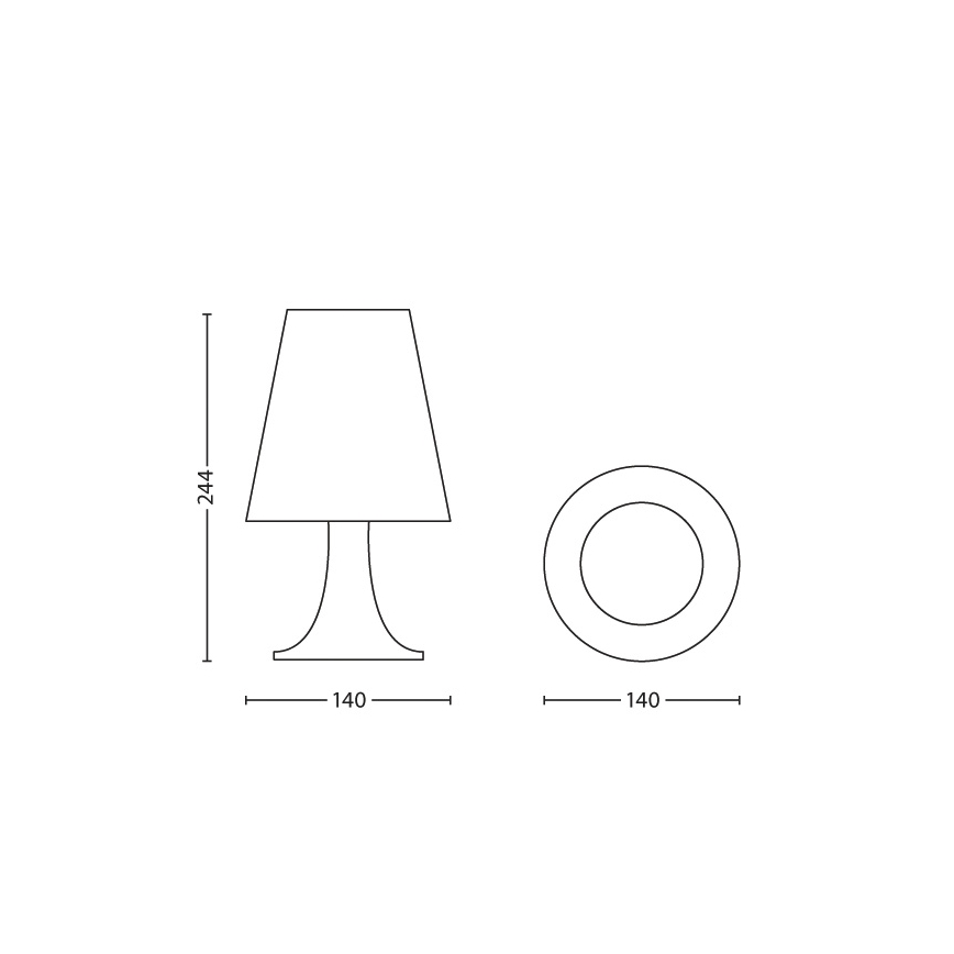 Philips 71795/34/16 - Dětská stolní lampa DISNEY WINNIE THE POOH LED/2,3W/230V