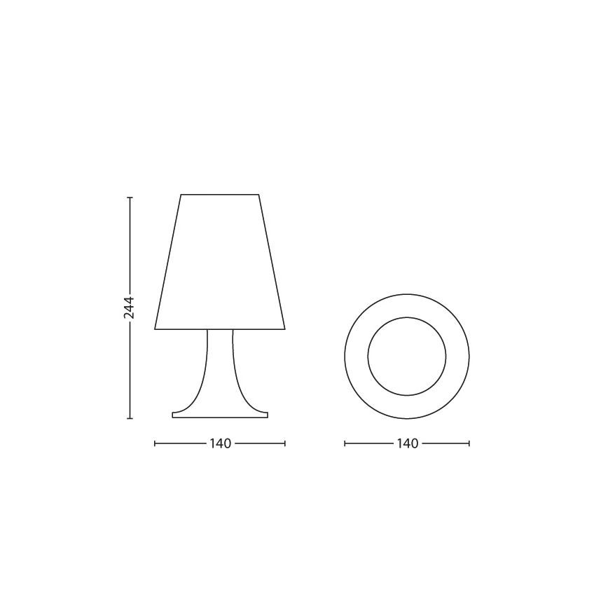 Philips 71795/35/16 - Dětská stolní lampa DISNEY FROZEN LED/2,3W/230V