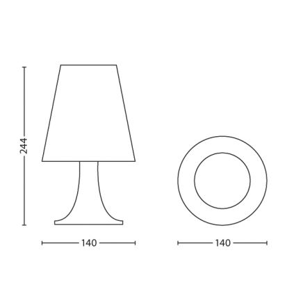Philips 71795/40/16 - Dětská stolní lampa SPIDERMAN LED/2,3W/230V