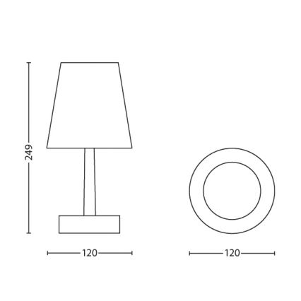 Philips - LED Dětská stolní lampa 1xLED/0,6W/3xAA