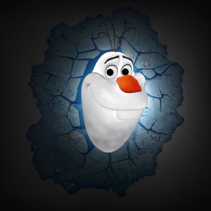 Philips 71801/08/16 - Dětské nástěnné 3D svítidlo DISNEY FROZEN OLAF LED/3xAA