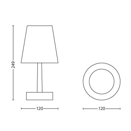 Philips - LED Dětská stolní lampa 1xLED/0,6W/3xAA