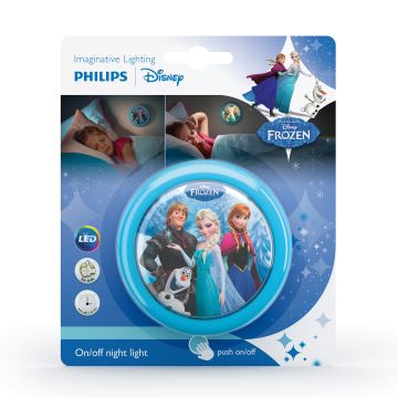 Philips 71924/08/16 - LED Dětské dotykové světlo DISNEY FROZEN LED/0,3W/2xAAA