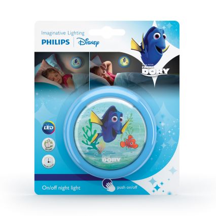 Philips 71924/35/P0 - LED Dětské dotykové světlo DISNEY FINDING DORY LED/0,3W/2xAA