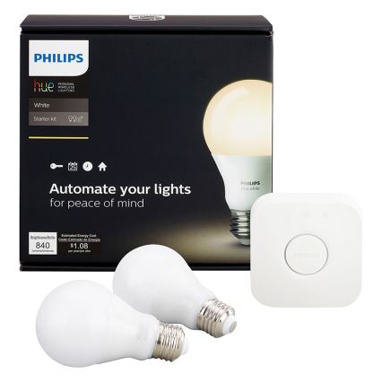 Základní sada Philips HUE STARTER KIT 2xE27/9,5W + zařízení k propojení - 8718696449554