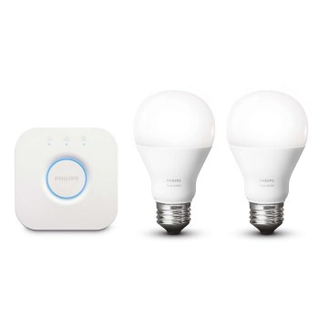 Philips 8718696449554 - Základní sada HUE STARTER KIT 2xE27/9,5W + zařízení k propojení Philips 8718696449554 - Základní sada HUE STARTER KIT 2xE27/9,5W + zařízení k propojení
