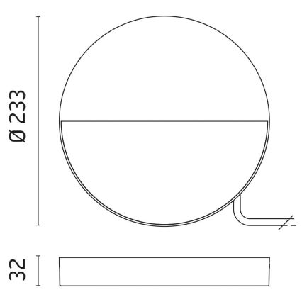 LED Venkovní nástěnné svítidlo ECLIPSE LED/7,5W/230V IP65 šedá
