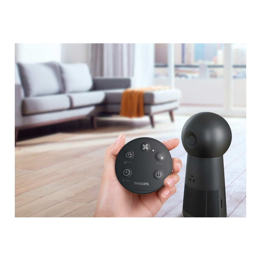 Philips AMF220/15 - Čistička vzduchu, ventilátor a ohřívač vzduchu 3v1 SERIES 2000 230V + dálkové ovládání