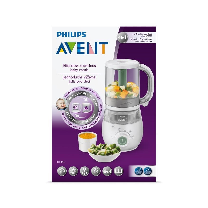 Philips Avent - Parní hrnec s mixérem 4v1