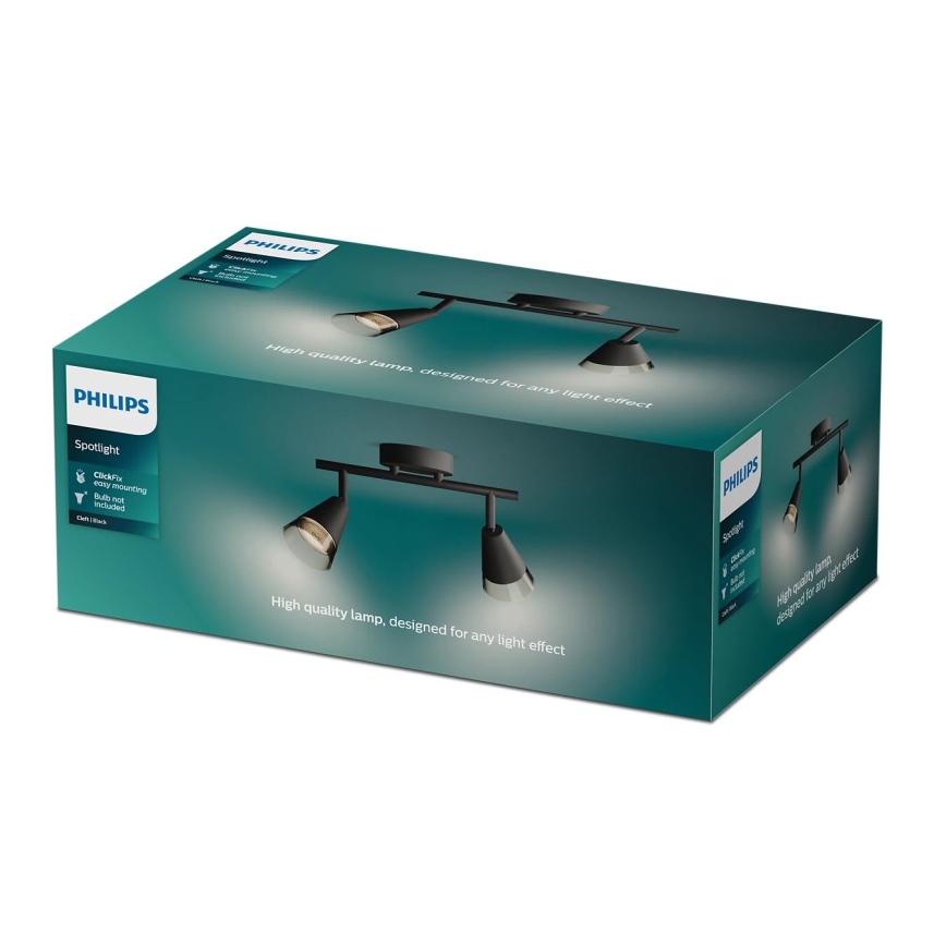 Philips - Bodové svítidlo CLEFT 2xGU10/5W/230V