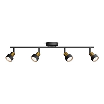 Philips - Bodové svítidlo CONDUIT 4xGU10/5W/230V černá/mosaz