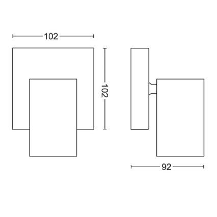 Philips - Bodové svítidlo KOSIPO 1xGU10/5,5W/230V bílá