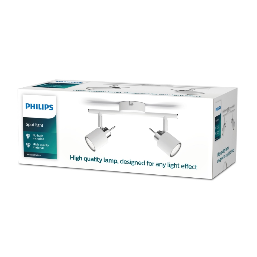 Philips - Bodové svítidlo 2xGU10/35W/230V bílá