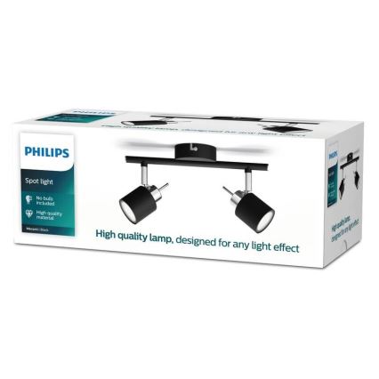 Philips - Bodové svítidlo 2xGU10/35W/230V černá