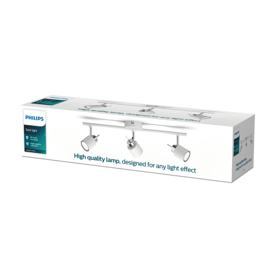 Philips - Bodové svítidlo 3xGU10/35W/230V bílá