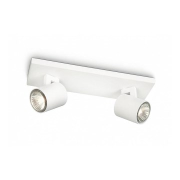 Philips - Bodové svítidlo RUNNER 2xGU10/20W/230V bílá