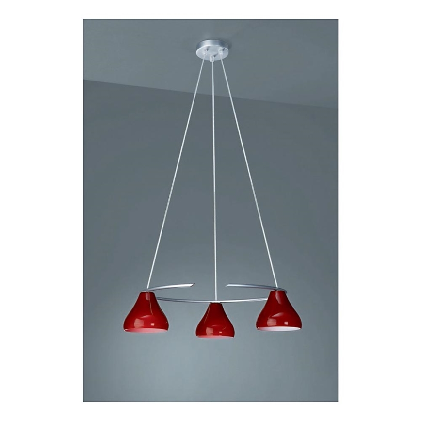 Philips Bright Light 36810/32/15 - Lustr na lanku  3xG9/40W/230V červená