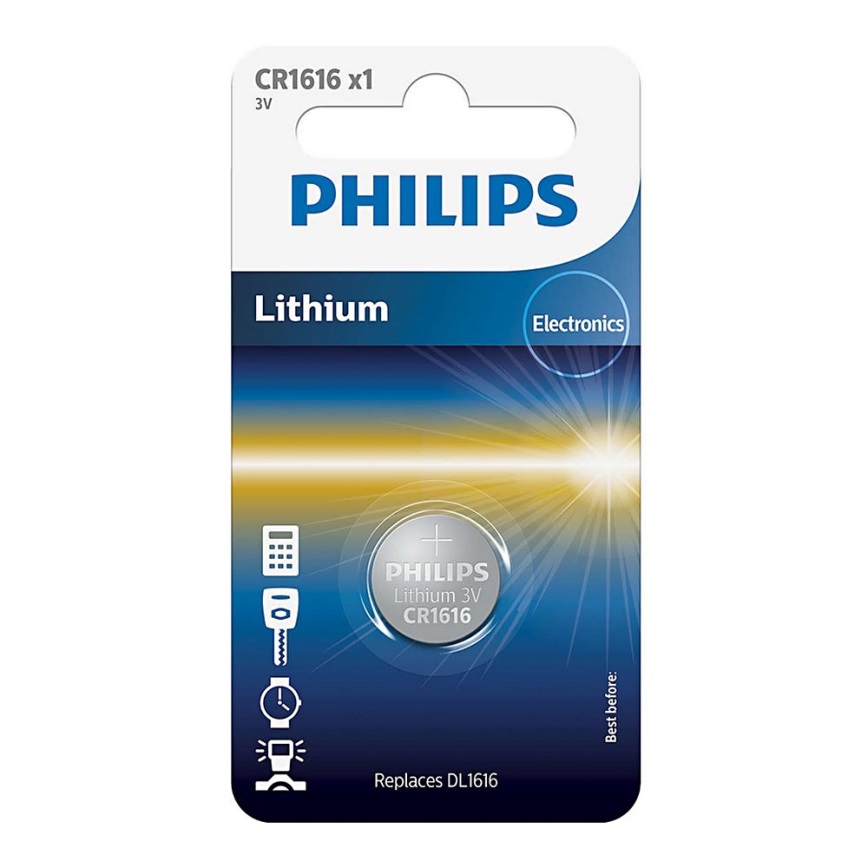 Philips CR1616/00B - Lithiová baterie knoflíková CR1616 MINICELLS 3V
