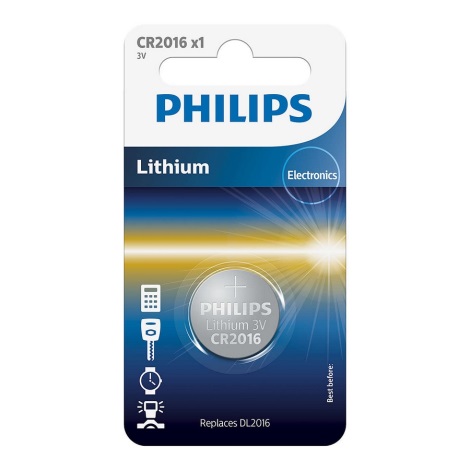Philips CR2016/01B - Lithiová baterie knoflíková CR2016 MINICELLS 3V 90mAh