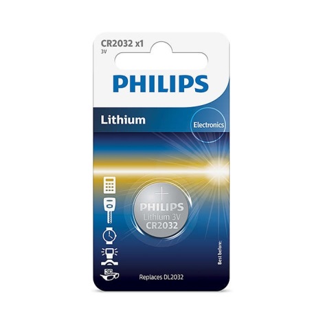 Philips CR2032/01B - Lithiová baterie knoflíková CR2032 MINICELLS 3V 240mAh