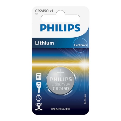 Philips CR2450/10B - Lithiová baterie knoflíková CR2450 MINICELLS 3V