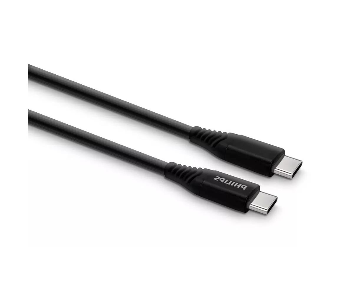 Philips Philips DLC5206C/00 - USB kabel USB-C 3.0 konektor 2m černá/šedá P5346