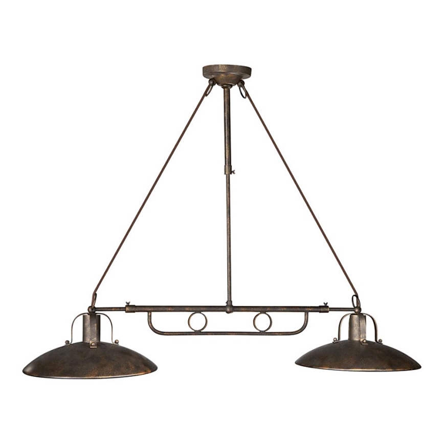 Philips Eseo 37485/86/13 - závěsný lustr FOSTER 2xE27/60W hnědá