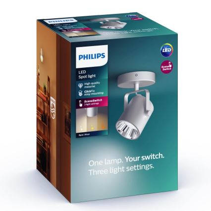 Philips - LED Bodové svítidlo SCENE SWITCH BYRE LED/4,3W/230V 2200/2500/2700K