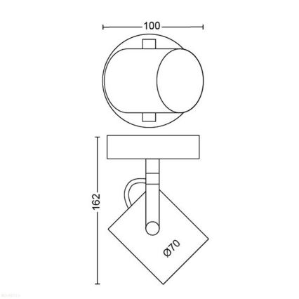 Philips - LED Bodové svítidlo SCENE SWITCH BYRE LED/4,3W/230V 2200/2500/2700K