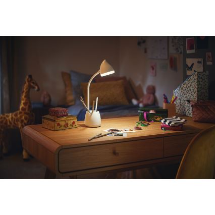 Philips - LED Stmívatelná dotyková stolní lampa HAT LED/4,5W/5V 1800 mAh 3000/4000/5700K CRI 90