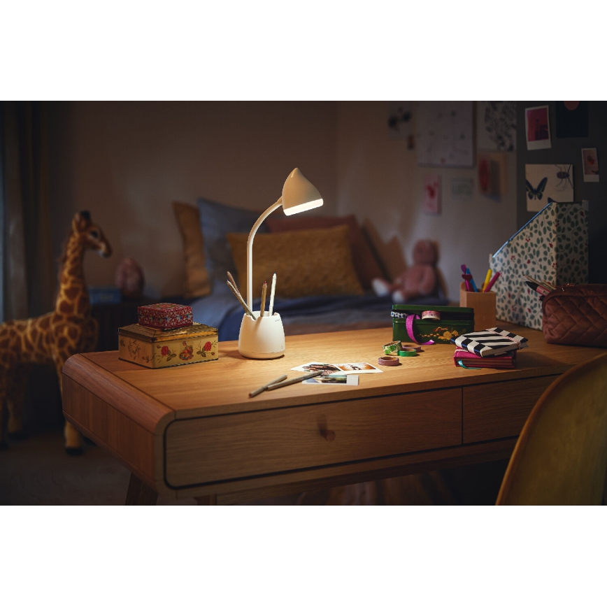 Philips - LED Stmívatelná dotyková stolní lampa HAT LED/4,5W/5V 1800 mAh 3000/4000/5700K CRI 90