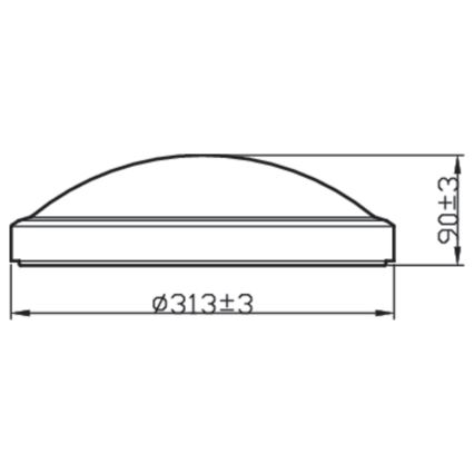 Philips - LED Koupelnové stropní svítidlo BALANCE LED/17W/230V IP44