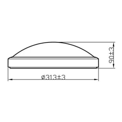 Philips - LED Koupelnové stropní svítidlo LED/17W/230V 4000K IP44