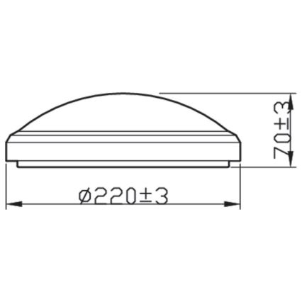 Philips - LED Koupelnové stropní svítidlo LED/6W/230V 4000K IP54 černá