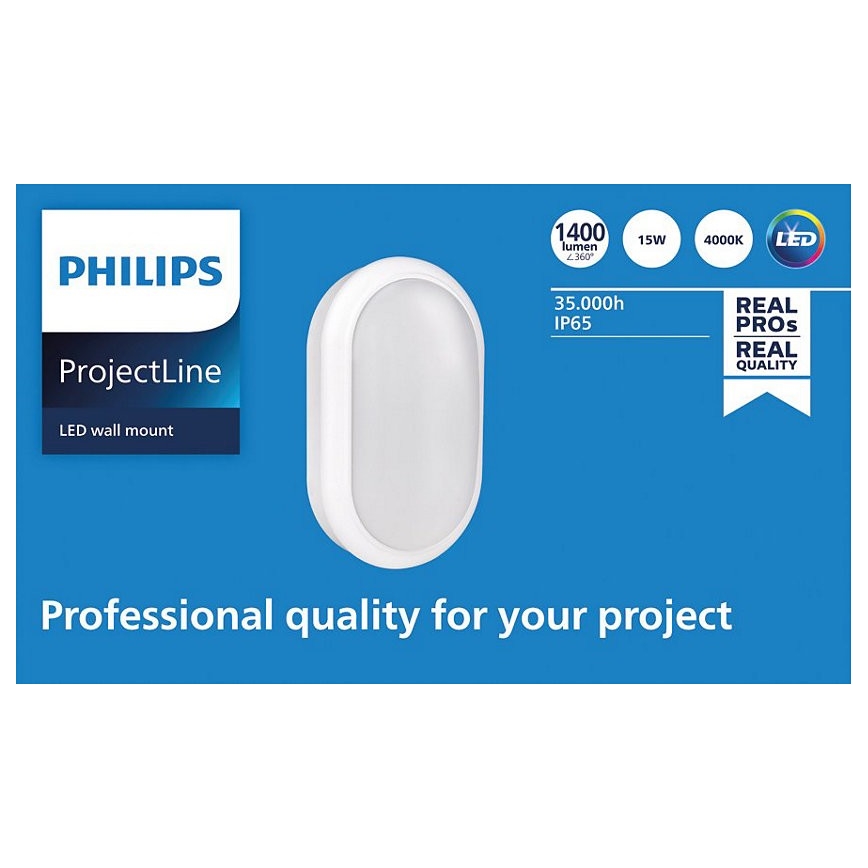Philips - LED Nástěnné svítidlo PROJECTLINE LED/15W/230V IP65