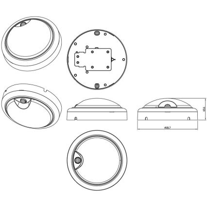 Philips - LED Nástěnné svítidlo se senzorem PROJECTLINE LED/15W/230V IP54