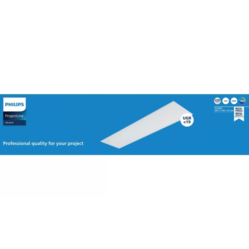 Philips - LED Panel podhledový PROJECTLINE LED/36W/230V 4000K 119x29,5 cm
