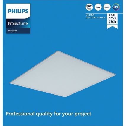 Philips - LED Panel podhledový PROJECTLINE LED/36W/230V 59,5x59,5 cm