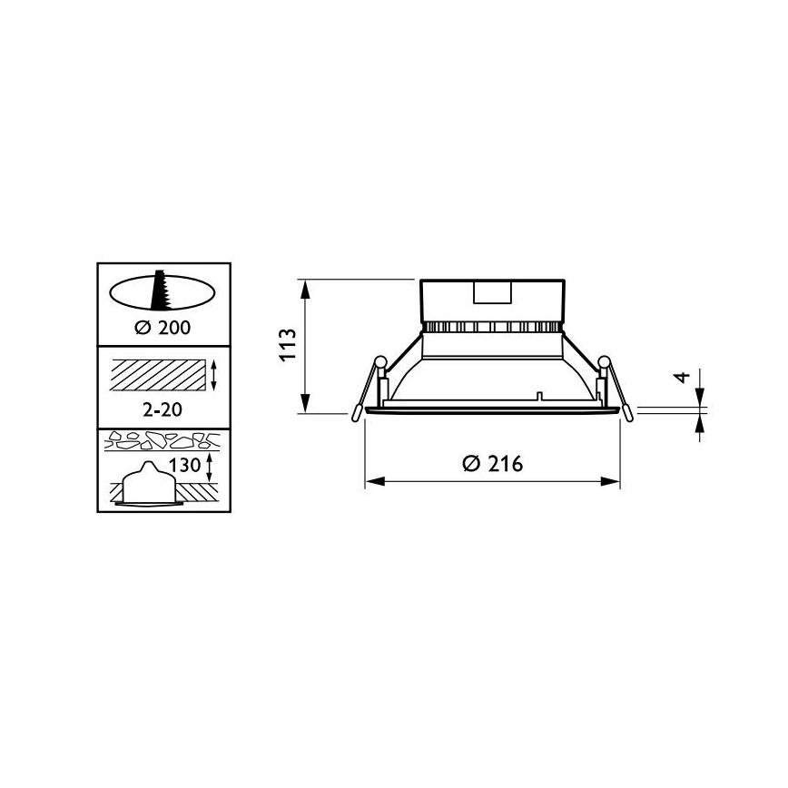 Philips - LED Podhledové svítidlo CORELINE LED/22W/230V 4000K