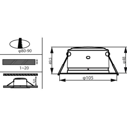 Philips - LED Podhledové svítidlo LED/2,2W/230V 3000K